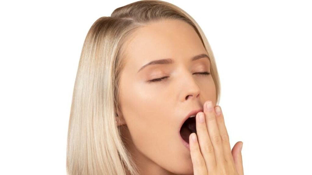 Boring businesses image of woman yawning